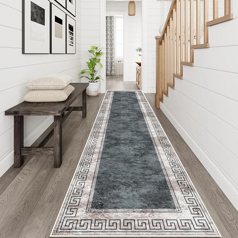 Geometric Boho Floor Runner Rug