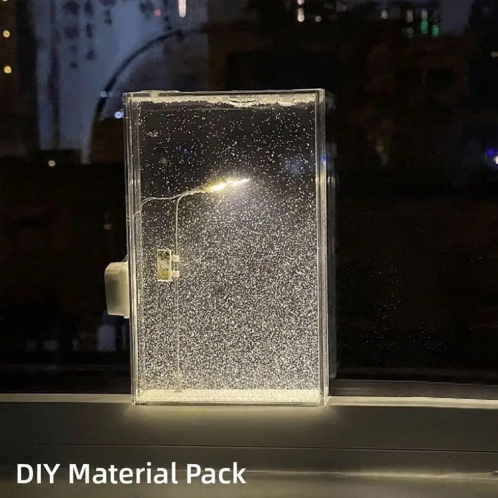 Snowy Street Light DIY Desktop Night Light