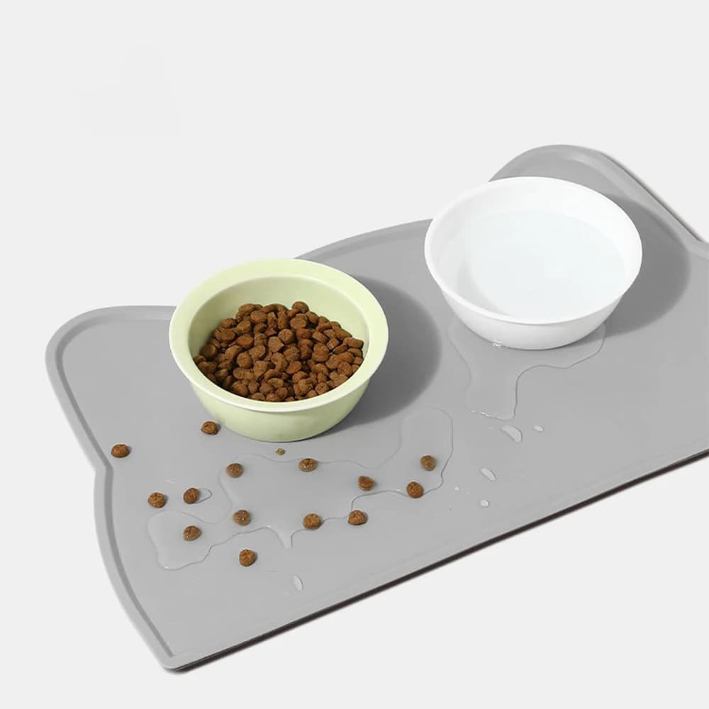 Silicone Pet Feeding Mat with Raised Edge