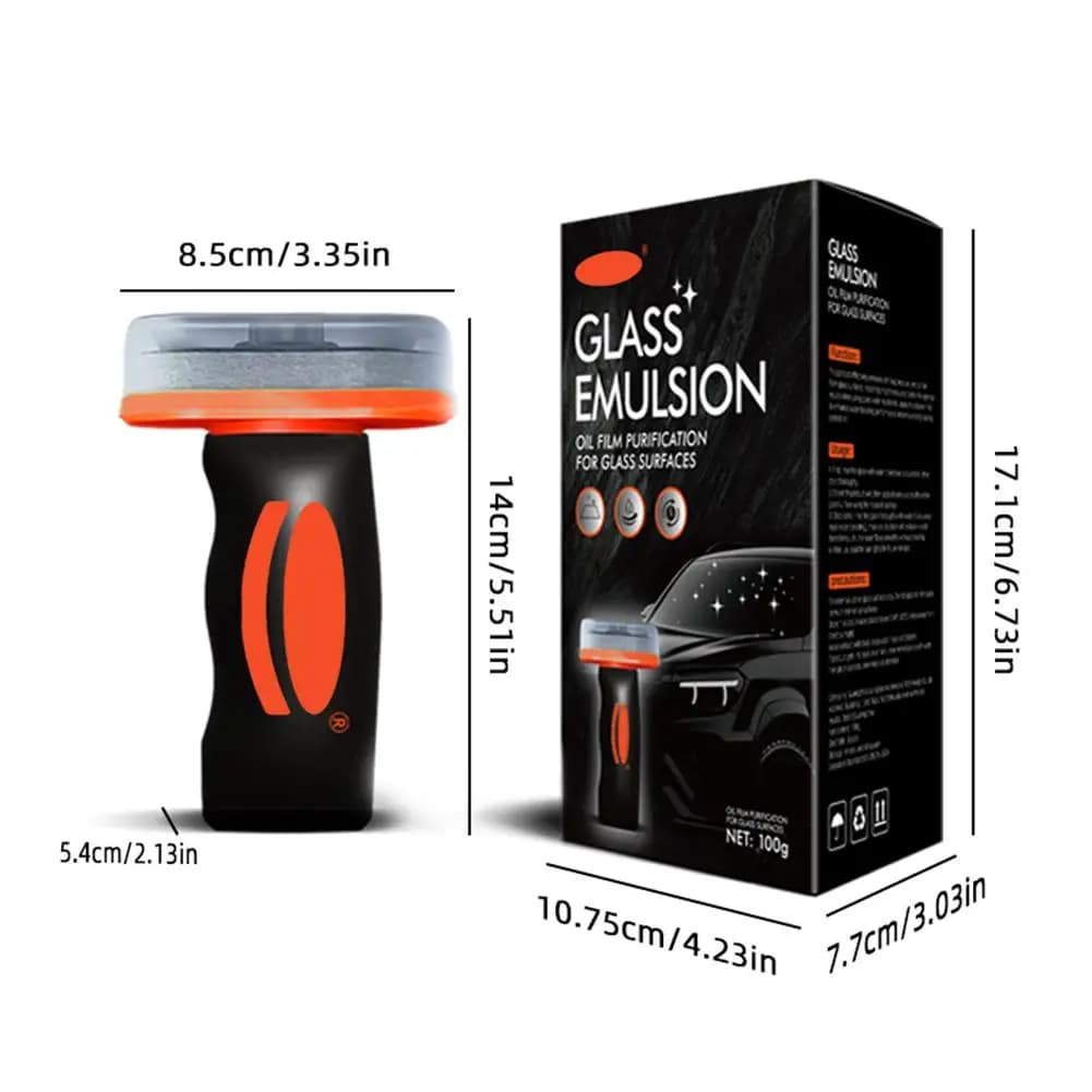 Glass Cleaner Brush with Oil Film Remover