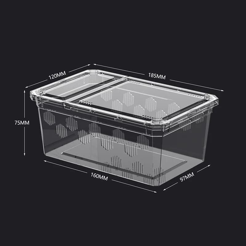 Transparent Plastic Reptile Breeding Box With Balcony