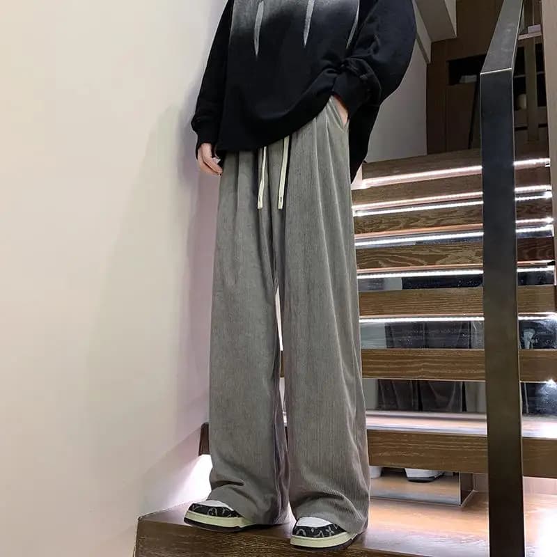 Men's High Waist Wide Leg Lounge Pants
