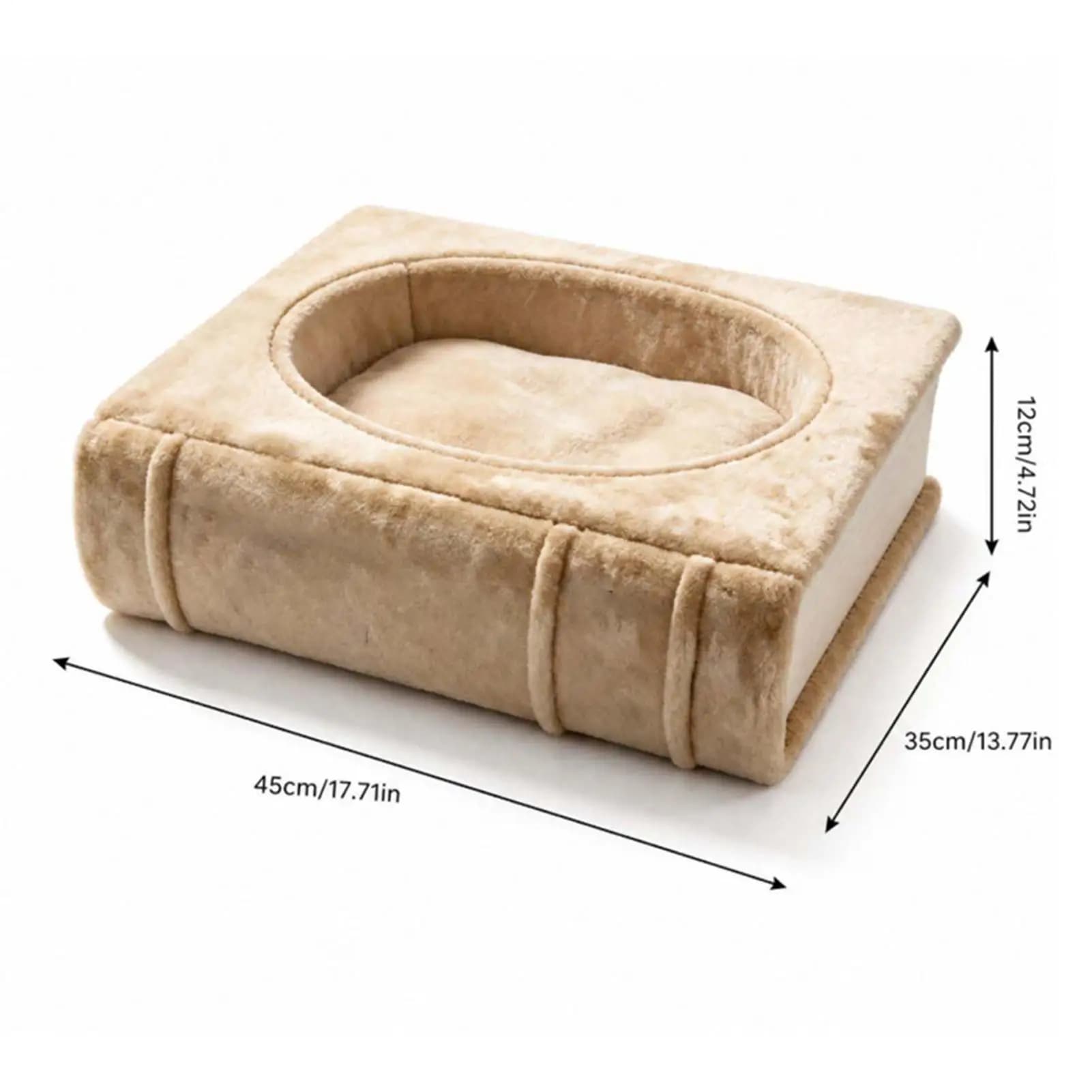 Book-Shaped Cat Bed