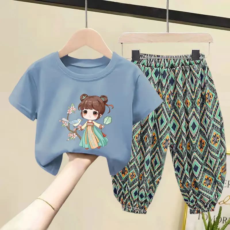 blue 2pcs / 90cm 2T