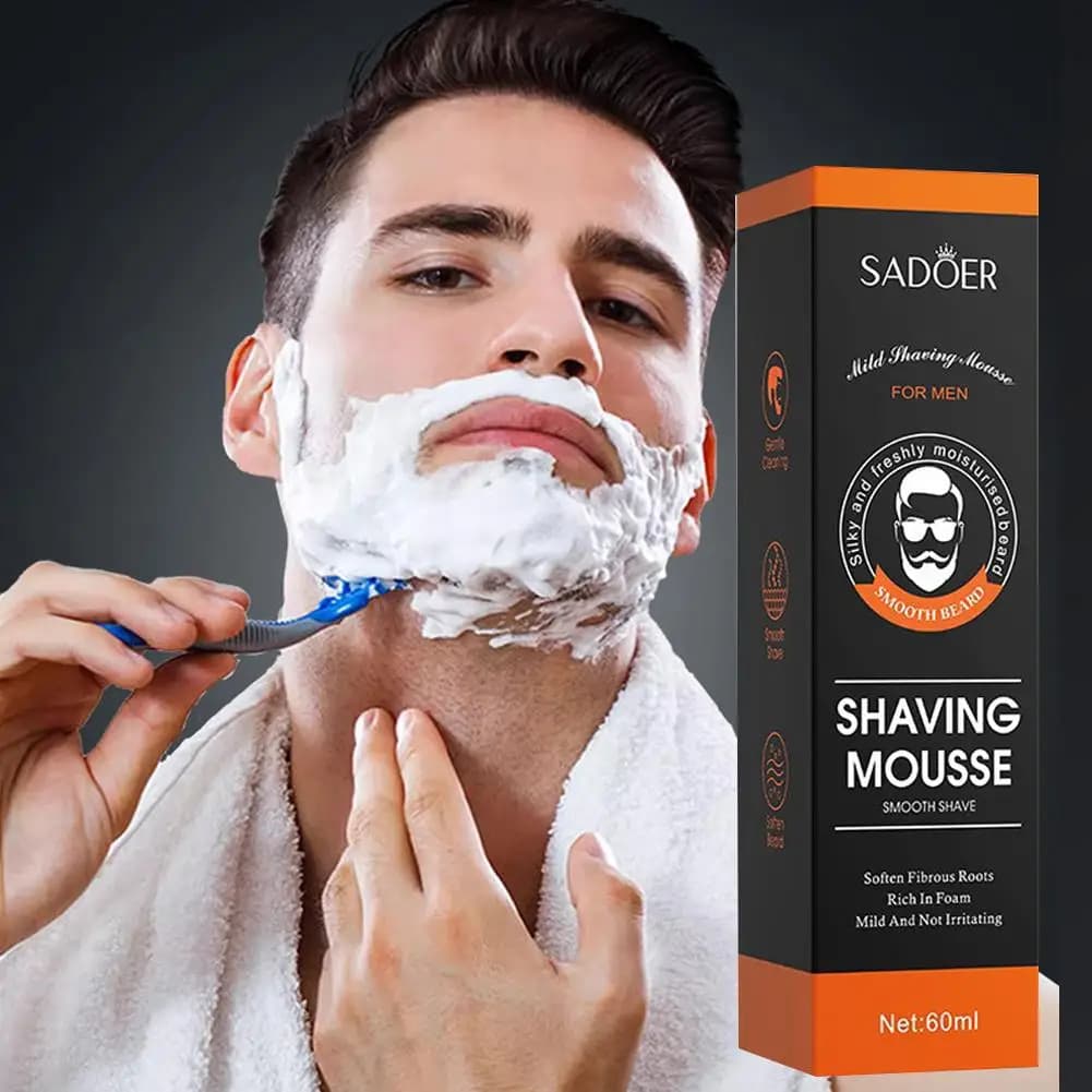Men's Shaving Cream with Aloe Vera and Vitamin E
