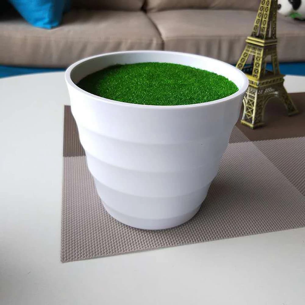 Artificial Plant Pot with Grass Base