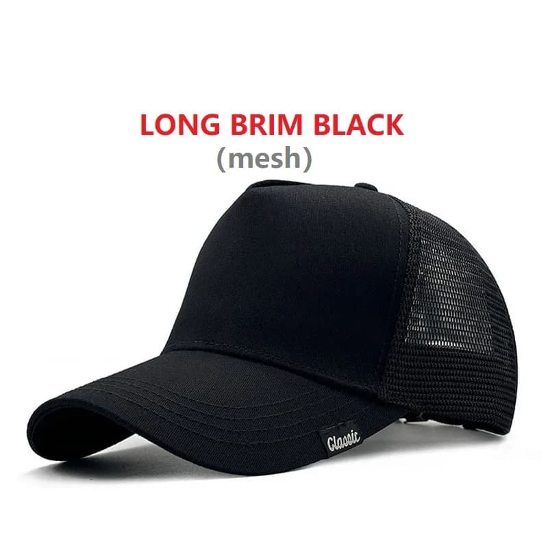 Oversize Mesh Baseball Cap for Big Heads