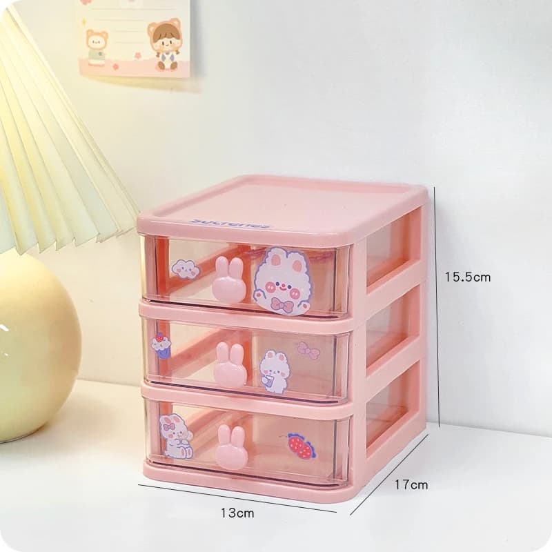 Desktop Storage Box Organizer with Drawers