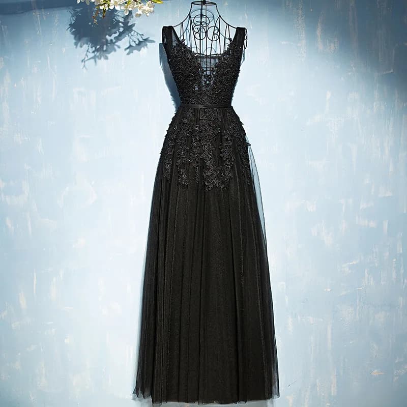 Backless Lace Evening Dress