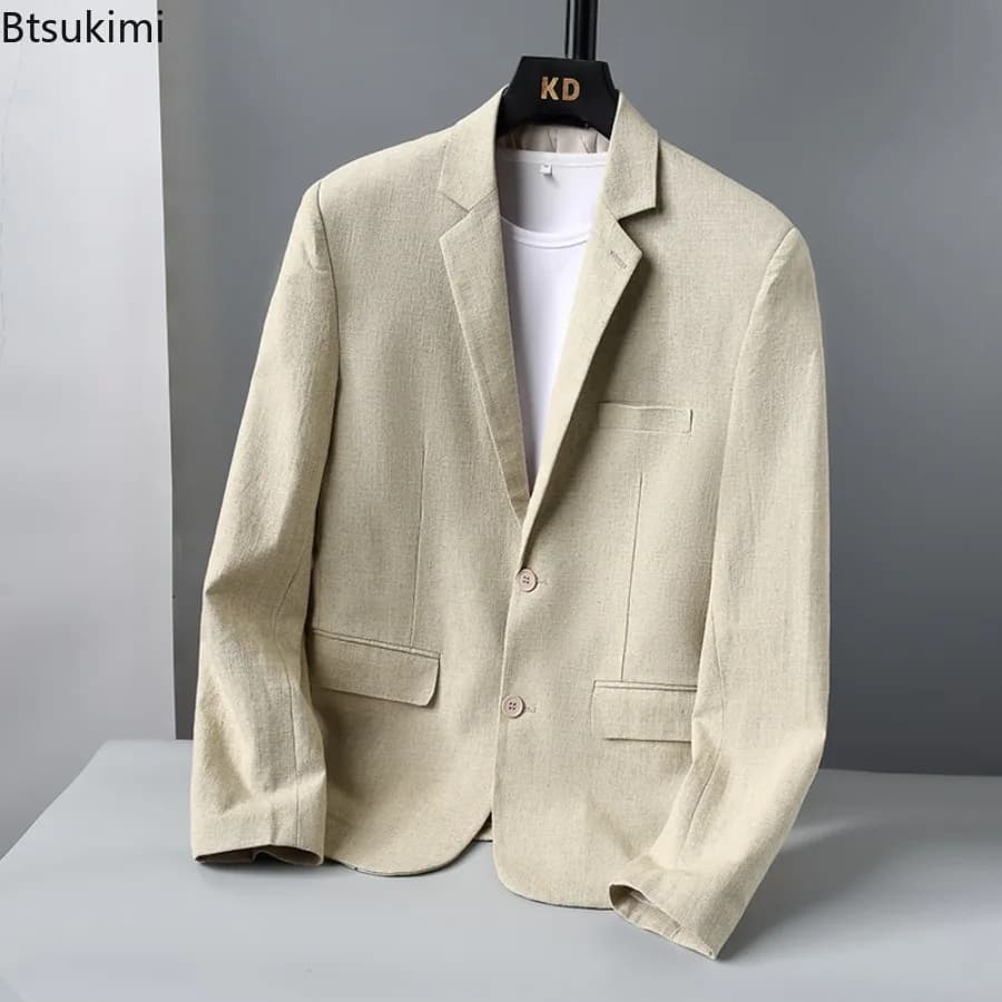Men's Breathable Linen Blazer