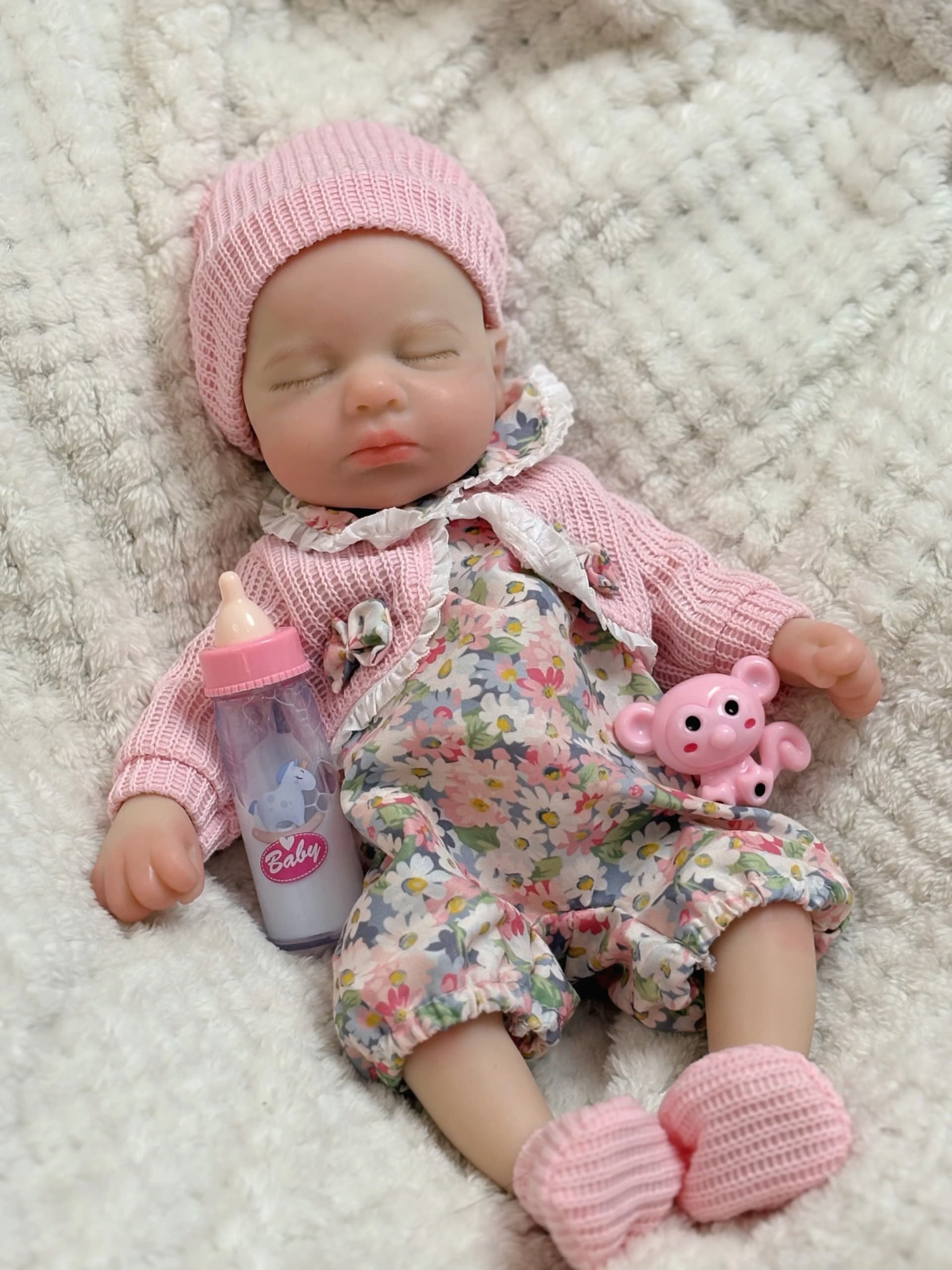 Loulou Reborn Baby Doll Full Body Soft Silicone