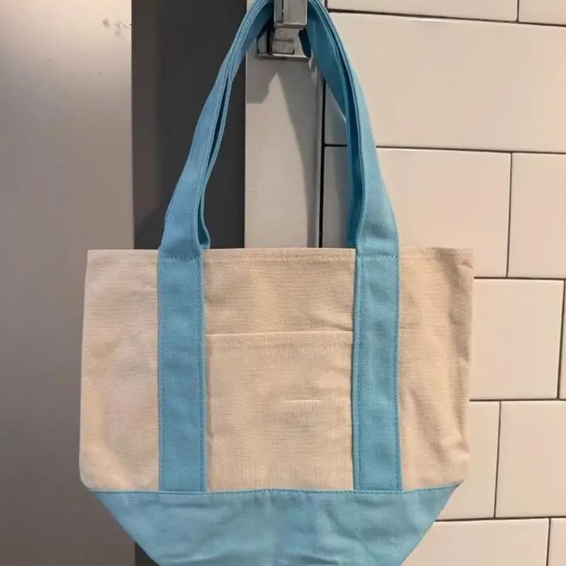 Canvas Minimalist Commuter Tote Bag