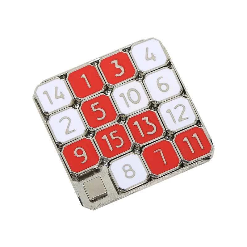 Metal Brain Teaser Number Slide Puzzles