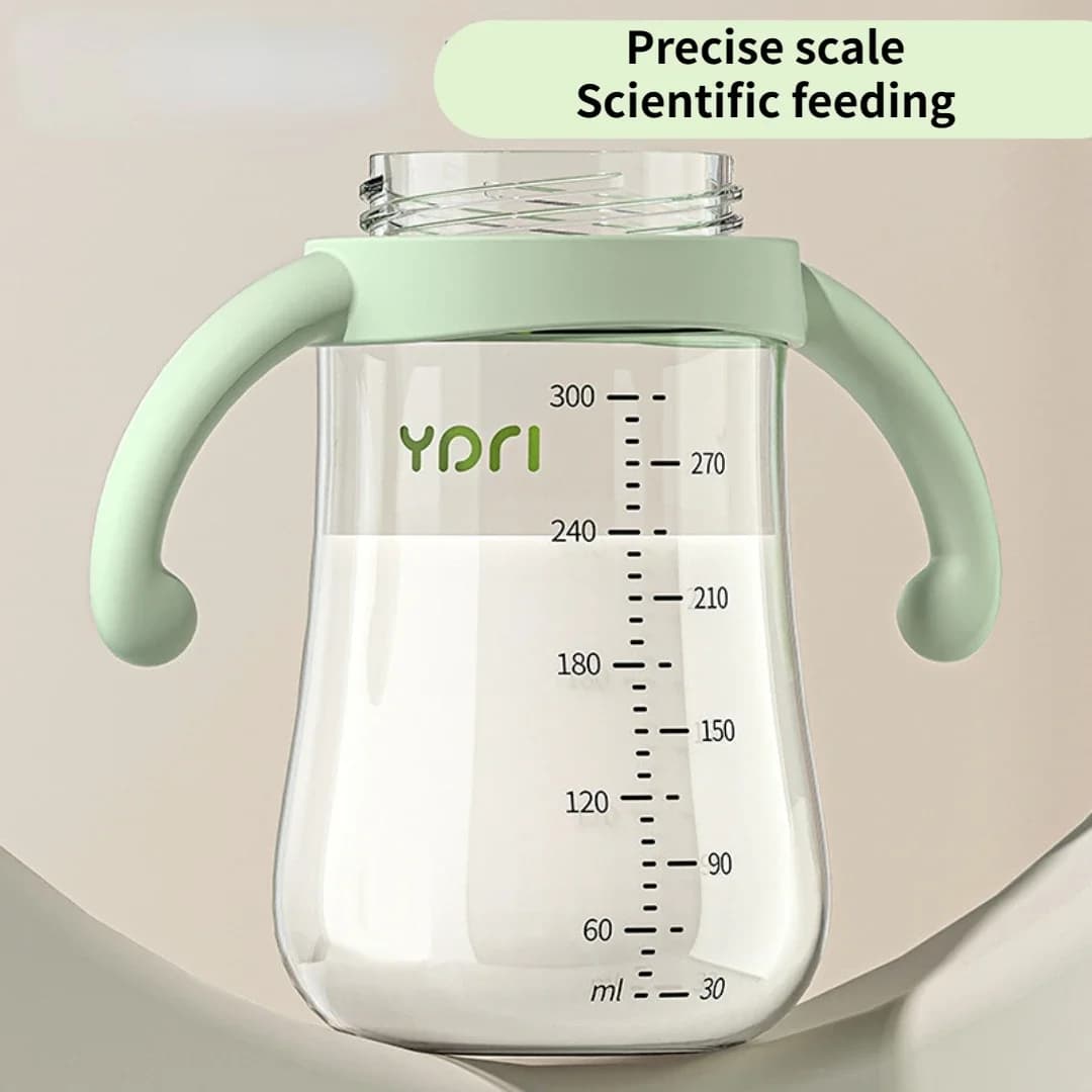 Baby Bottle with Handle and Pacifier Set