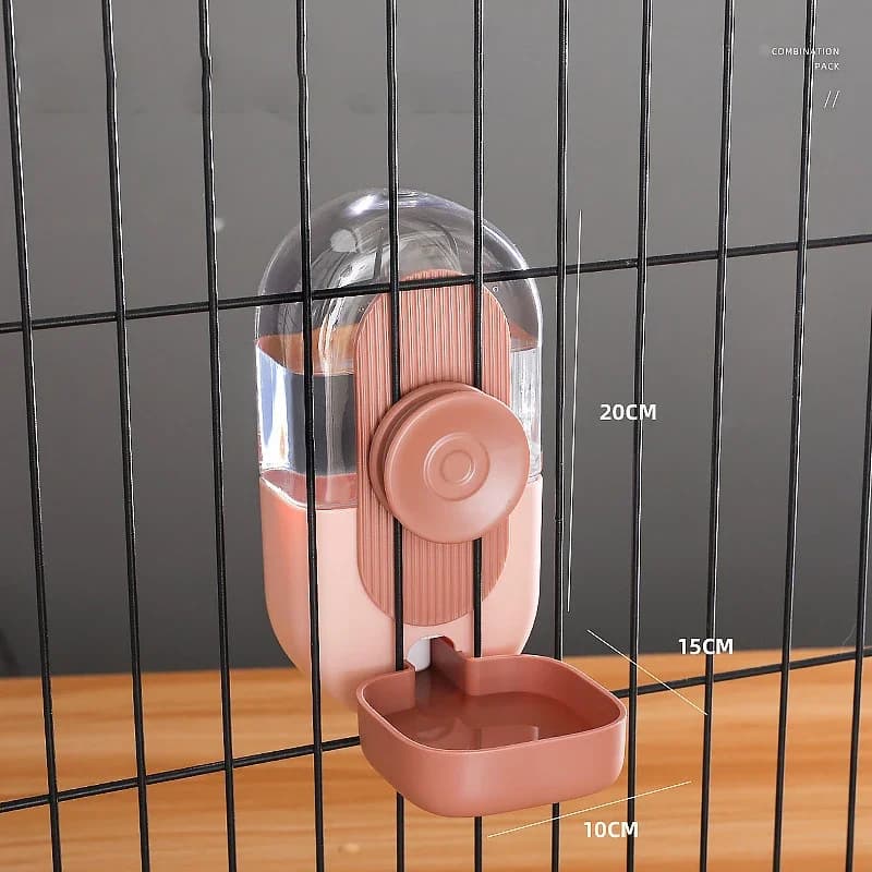 Automatic Pet Cage Feeder and Water Dispenser