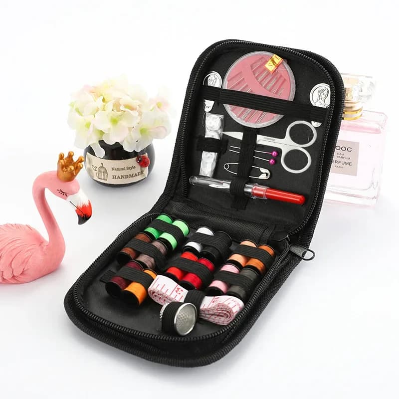 Complete Sewing Kit Set, Includes Threads, Needles, Scissors, Tape Measure, Buttons, for DIY Handcraft, Home Use & Travel
