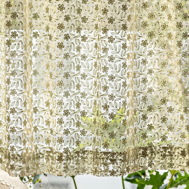 Emerald Green Sheer Voile Room Divider Curtains