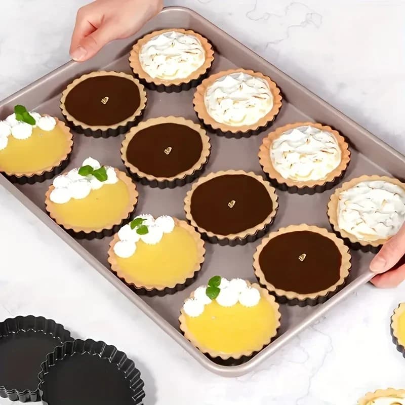 Mini Tart Molds with Removable Bottoms