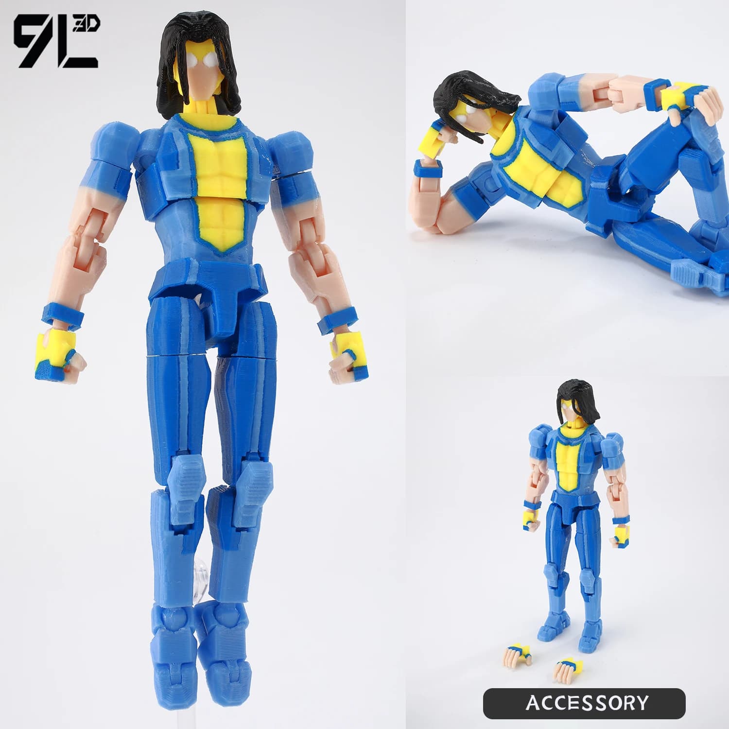 Nova T Posable Action Figure with Interchangeable Parts