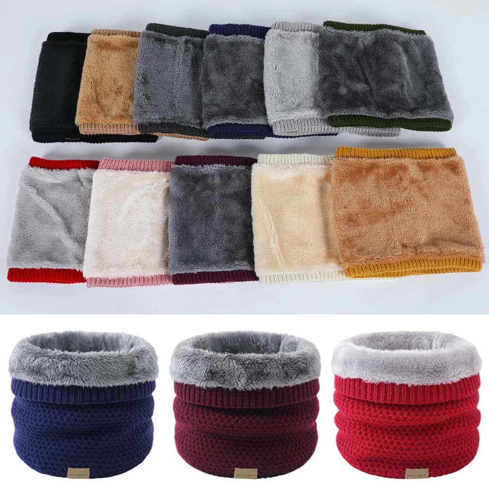 Knitted Brushed Ring Scarf