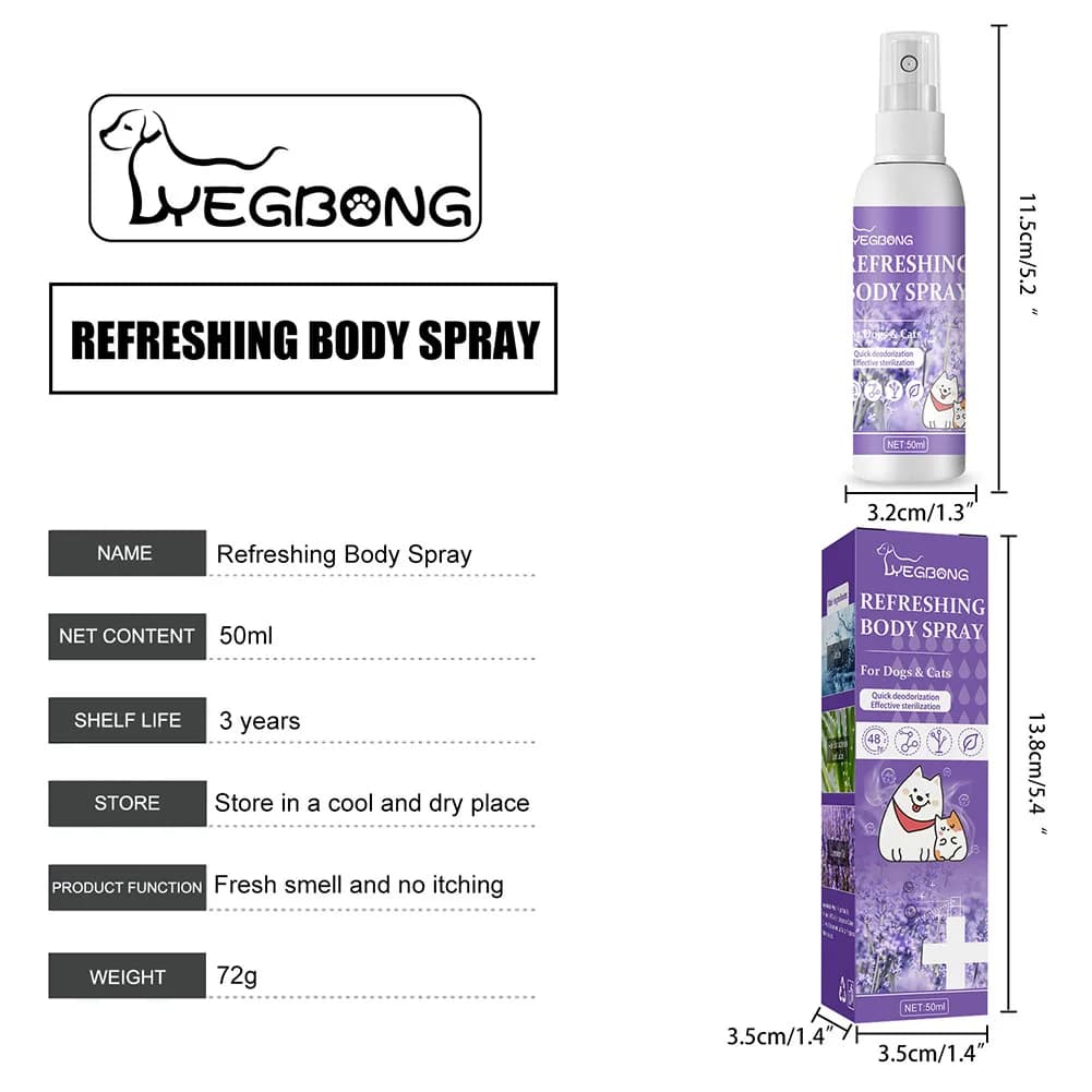 Dog Deodorizer Spray 50ml