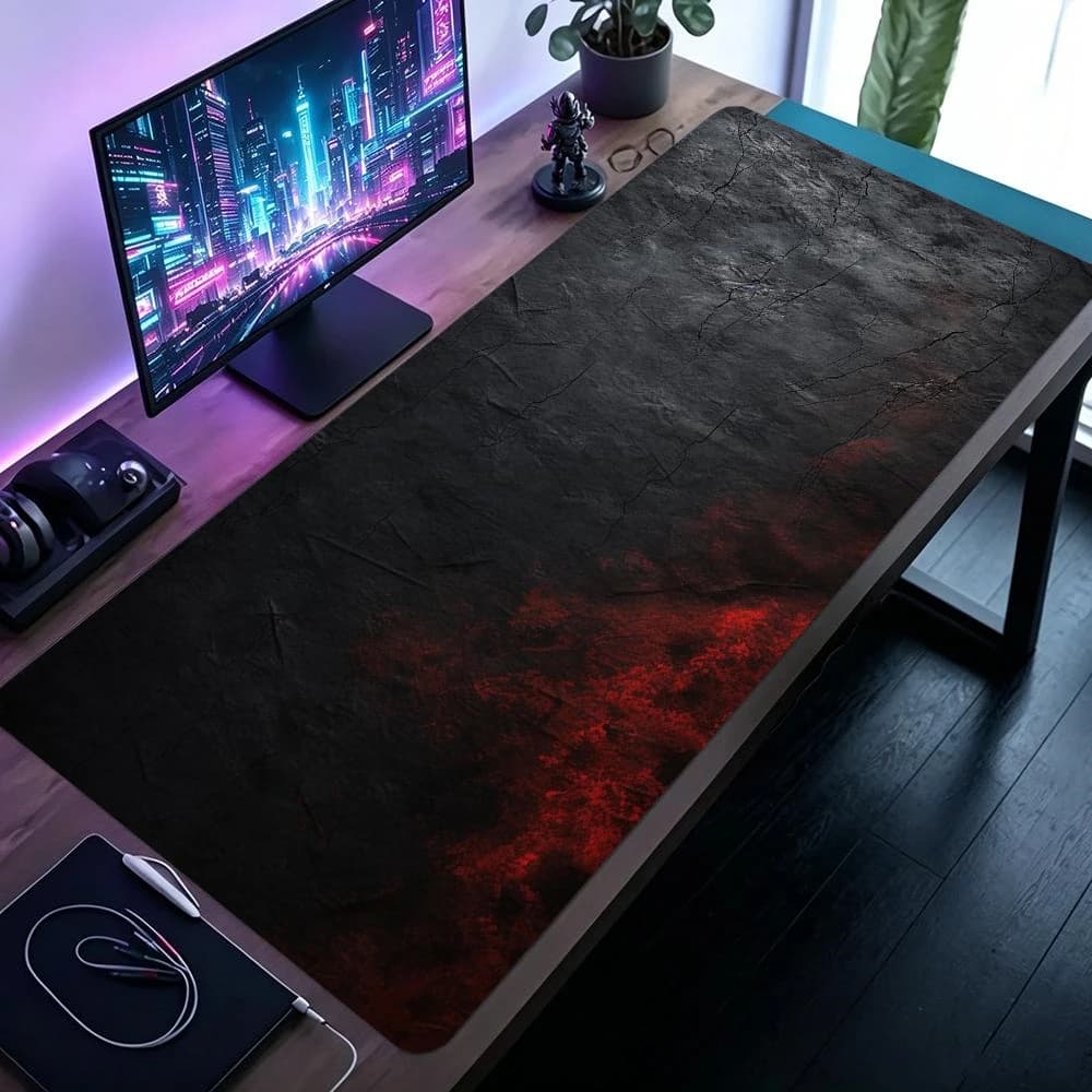Gaming Mouse Pad XXL Marble Gray