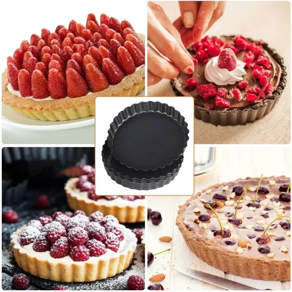 Mini Tart Molds with Removable Bottoms