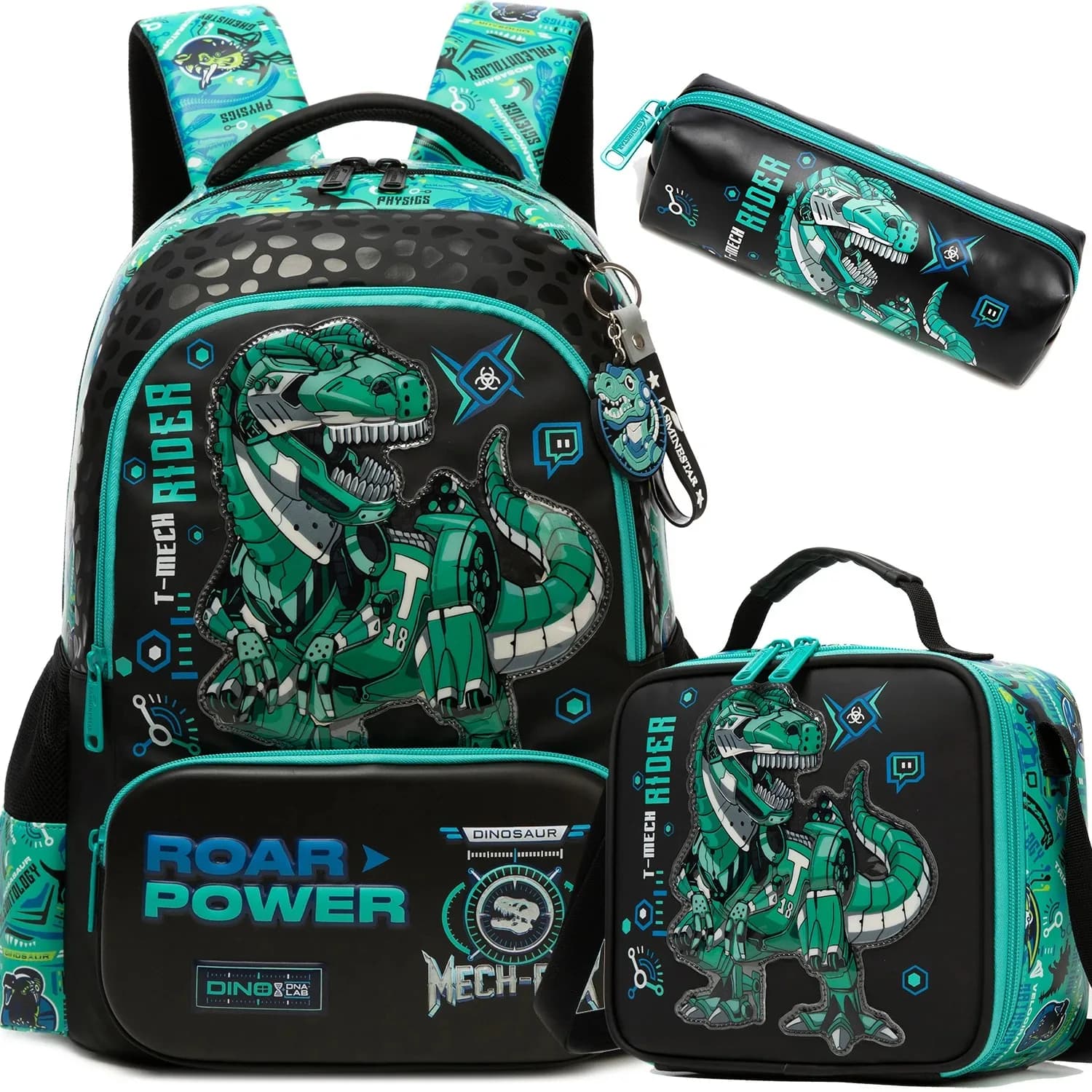 Girls School Backpack with Lunch Tote Set