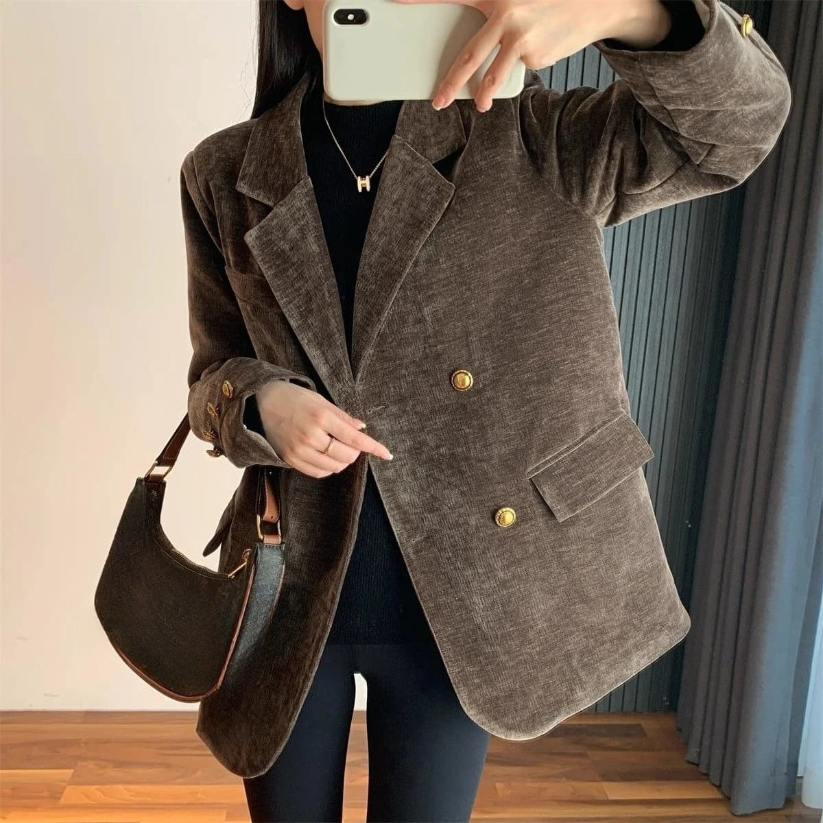 Women's Double Breasted Winter Suit Jacket