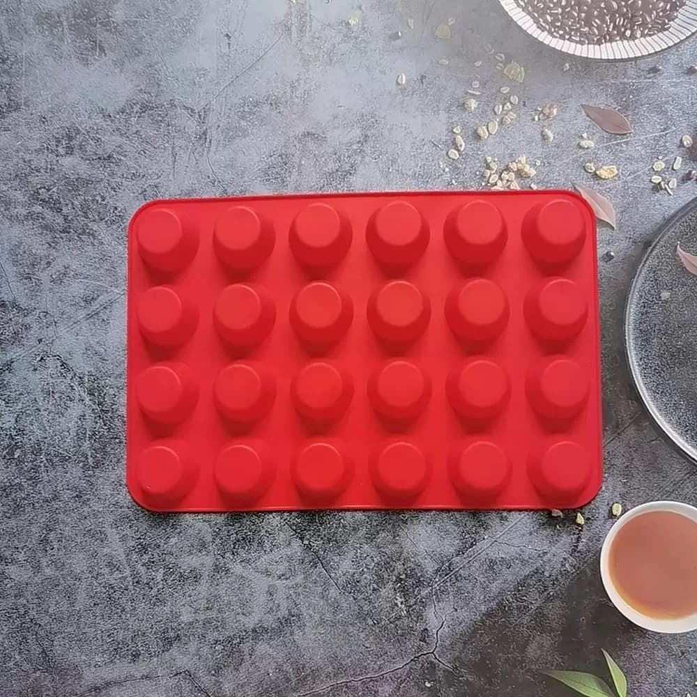 24-Hole Mini Muffin Silicone Baking Pan