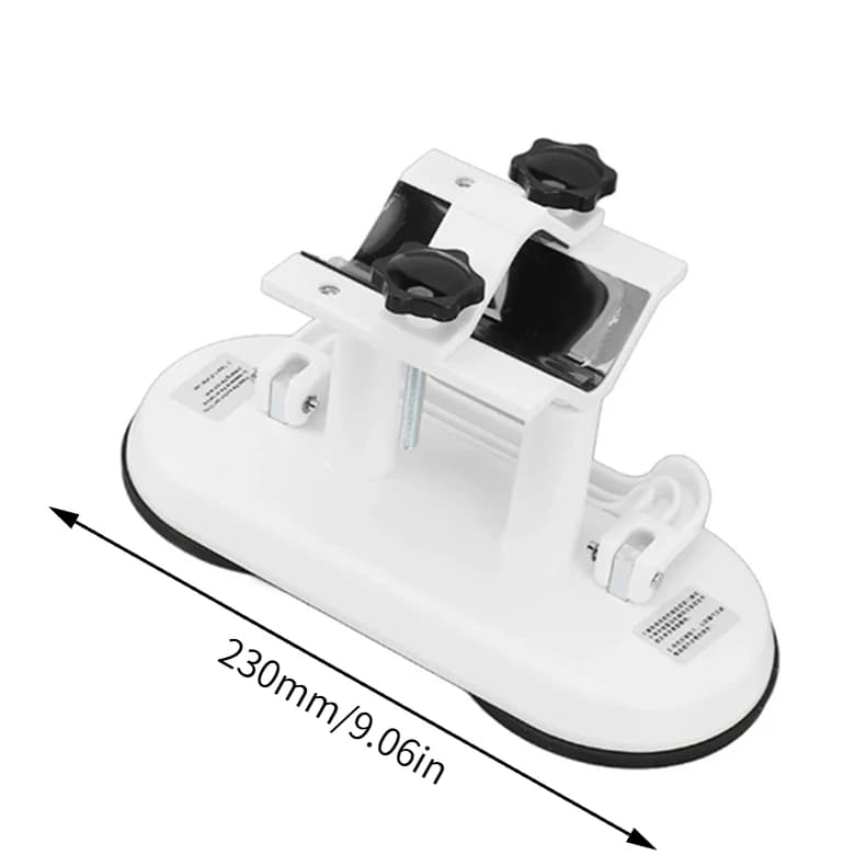 Hands-Free Massage Gun Holder with Double Suction Base, Adjustable Fascia Gun Mount for Muscle Recovery and Fitness Relaxation
