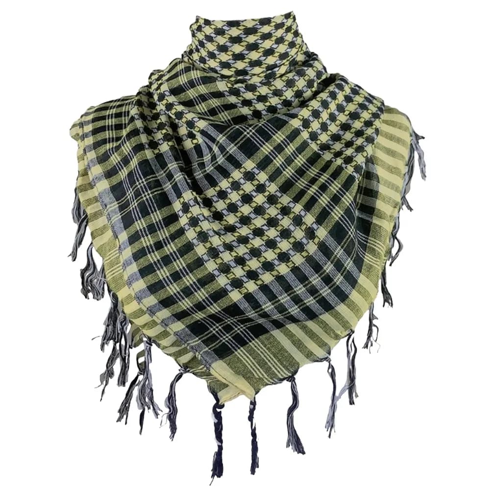 Arabic Scarf Large Arab Shemagh Headscarf with Tassel Costume Head Neck Scarf Head Neck Face Wrap for Men Women
