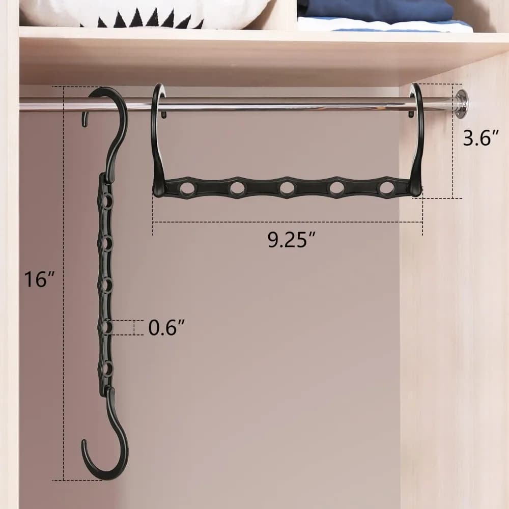 Space-Saving Closet Hangers 6-Pack