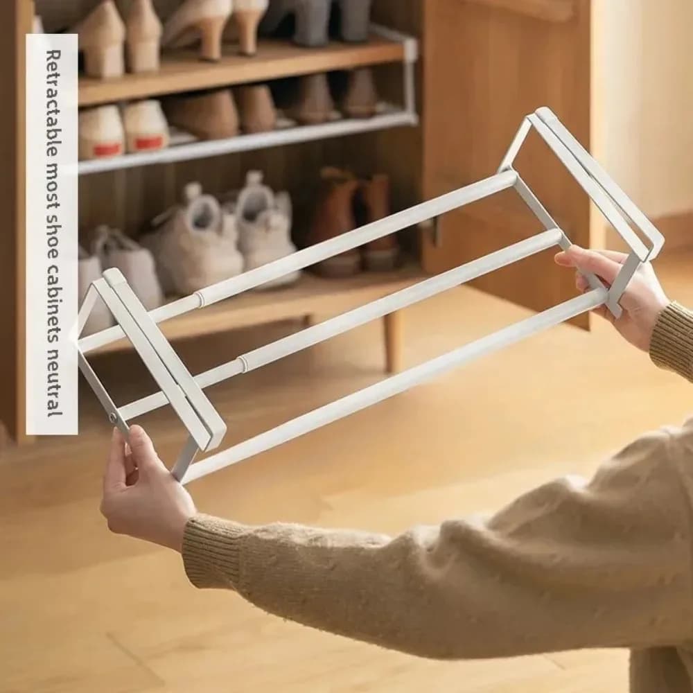 Telescopic Under-Shelf Shoe Rack