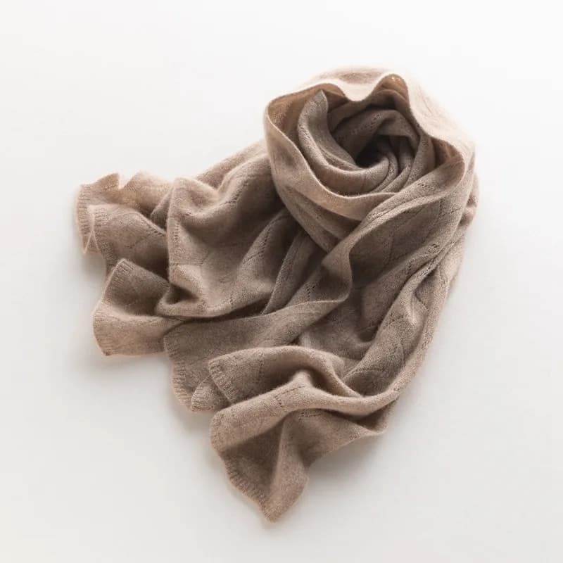 Women's Wool Knit Hollow Out Winter Shawl