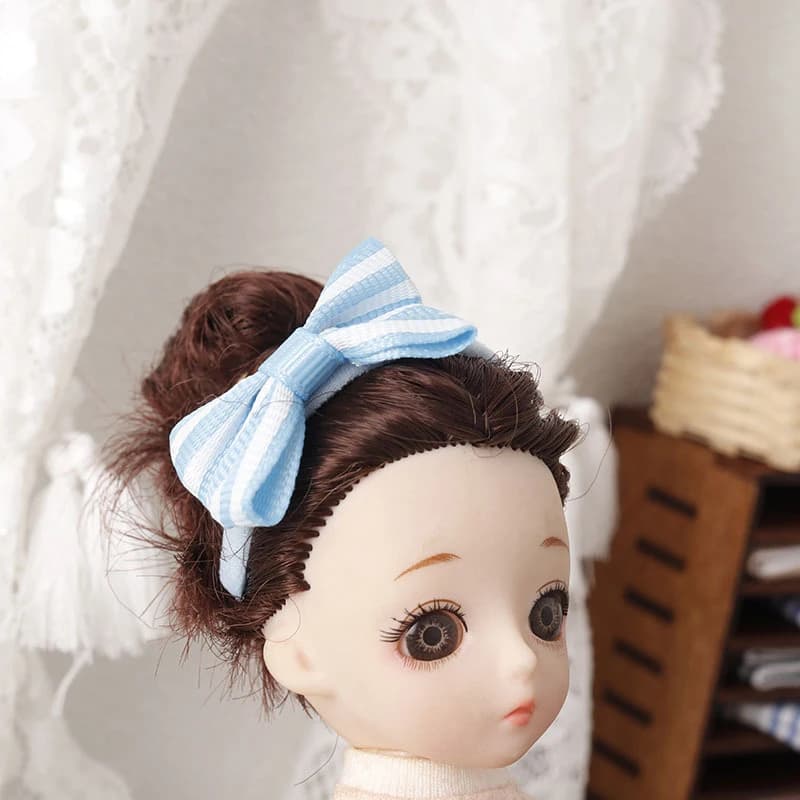 Mini Bow Hoop Headband for Dolls