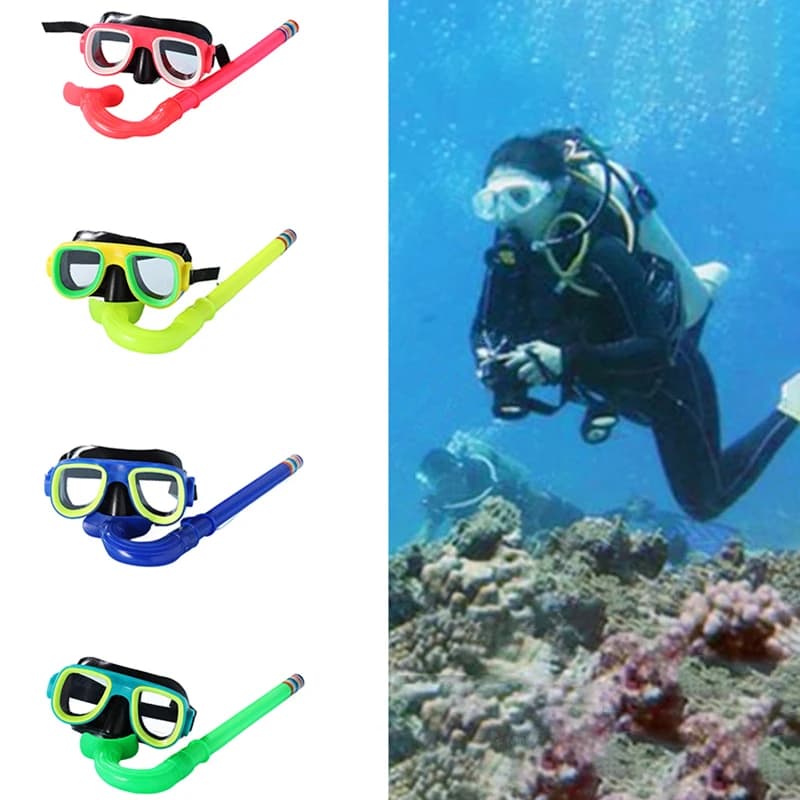 Kids Snorkeling Set with HD Diving Goggles