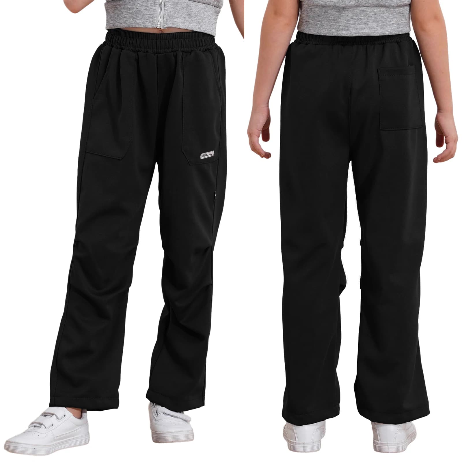 Kids Casual Elastic Waistband Sweatpants