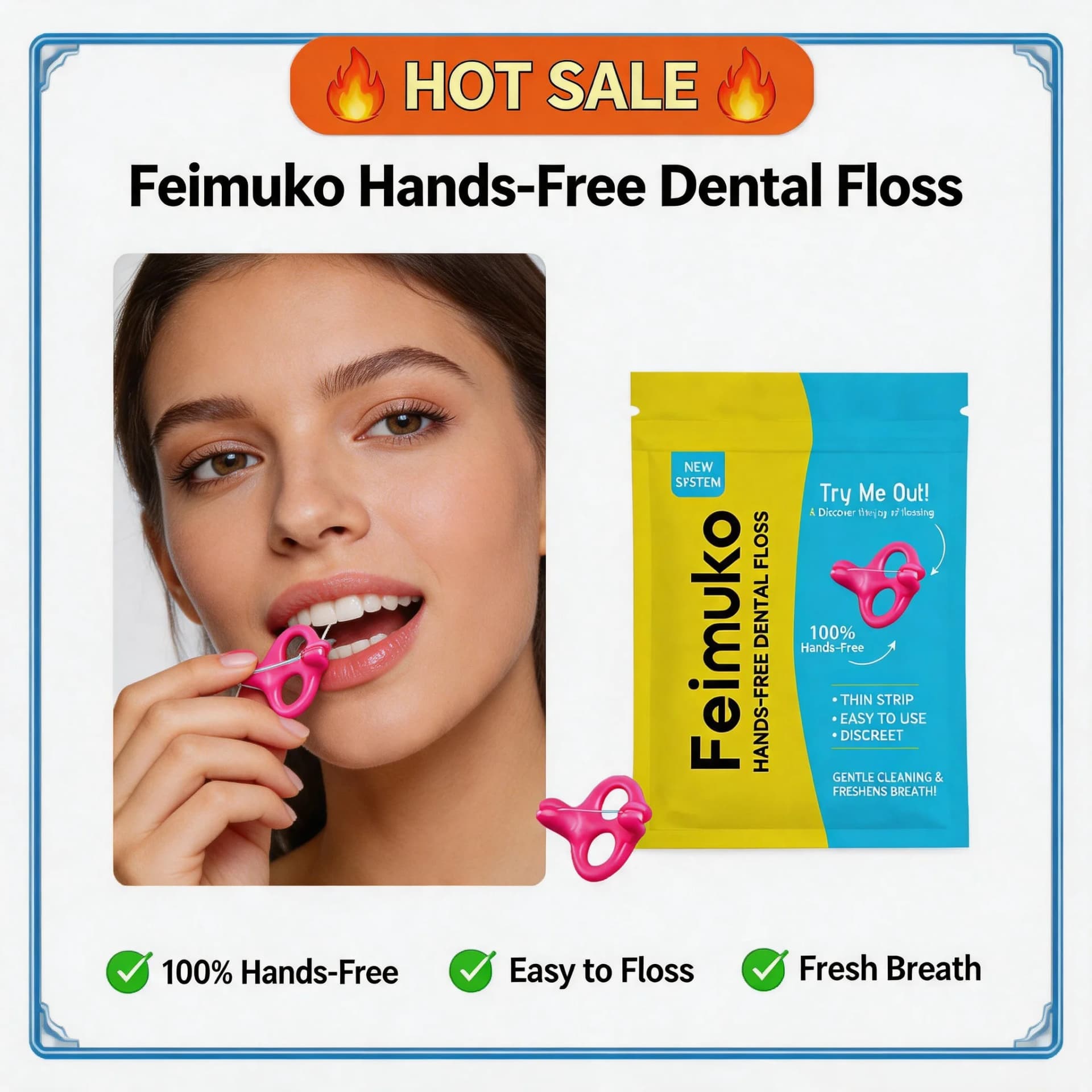 Hands-Free Dental Floss