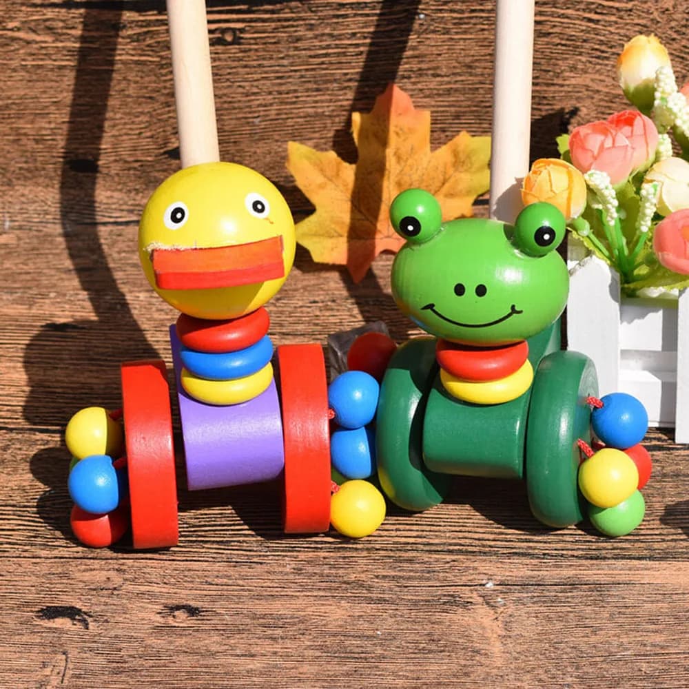 Wooden Push-Along Duck Toy