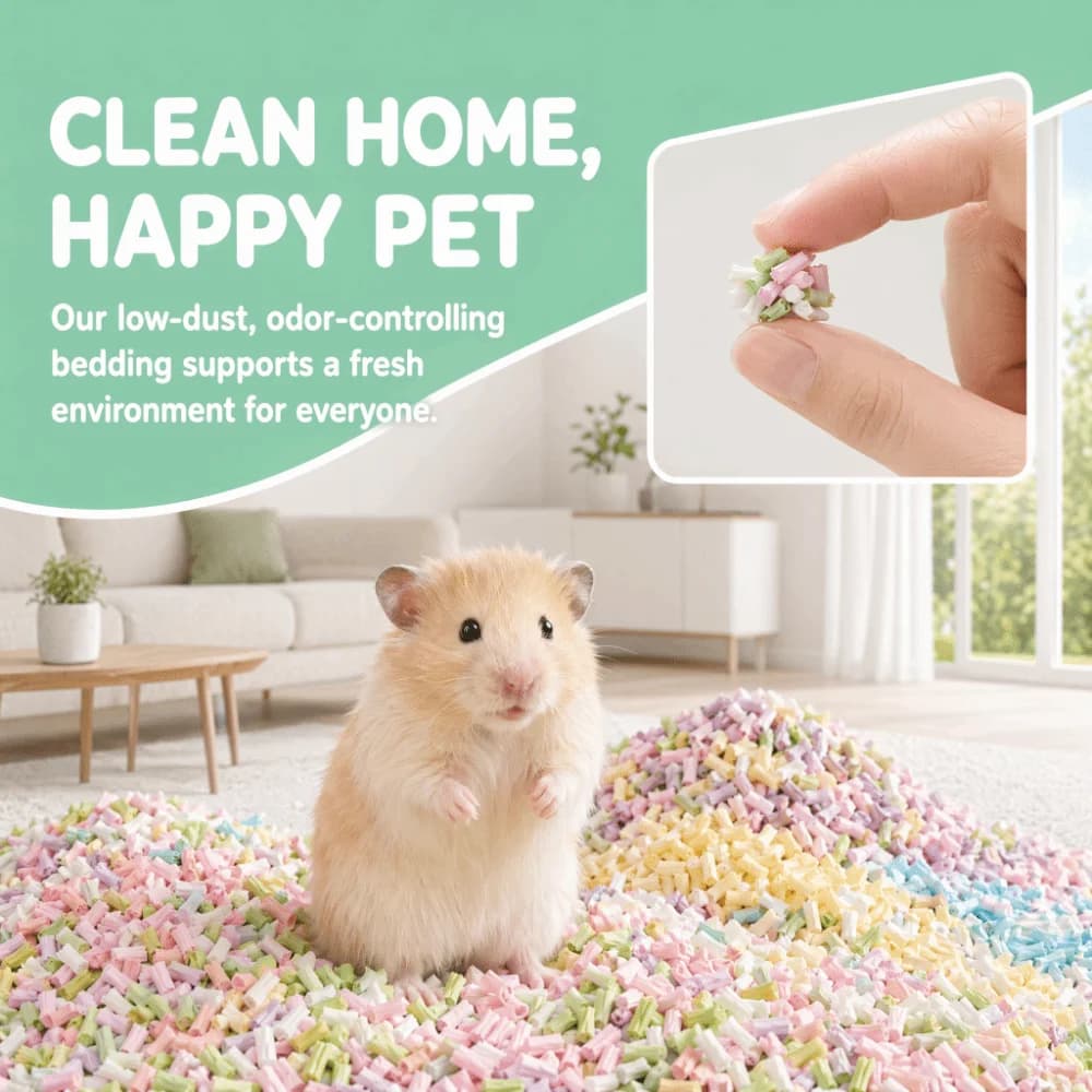 Odor Control Paper Pulp Hamster Bedding