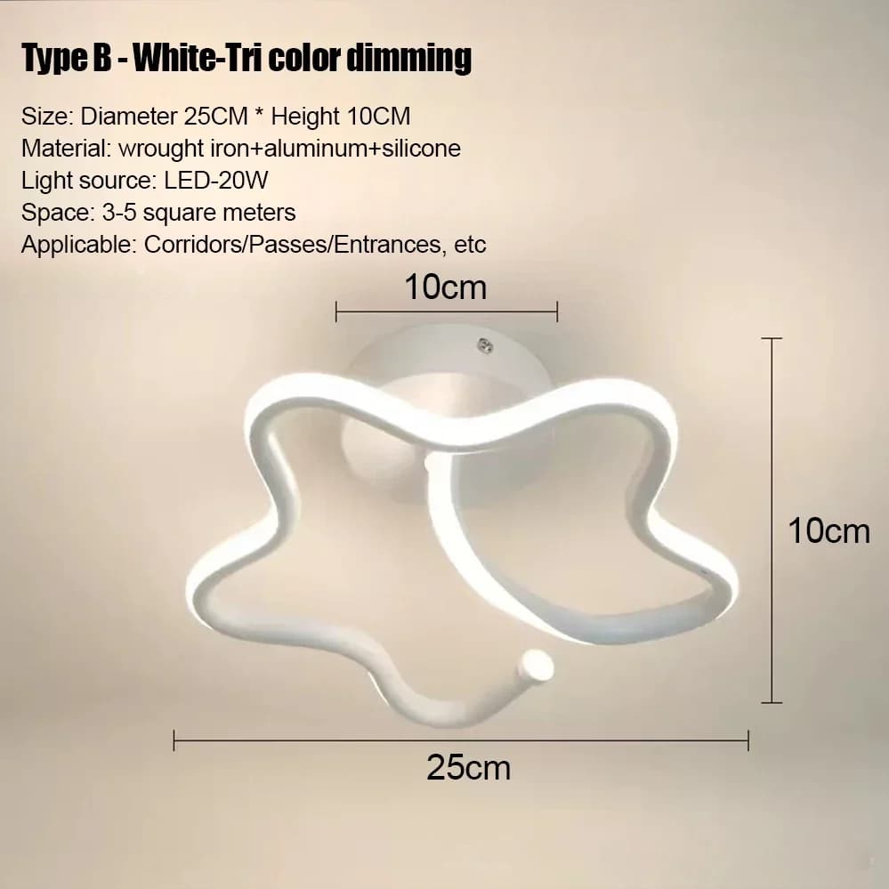 LED Strip Aisle Ceiling Lights Modern Minimalist Living Room Lamps For Balcony Entrance Home Decor Fixtures various styles