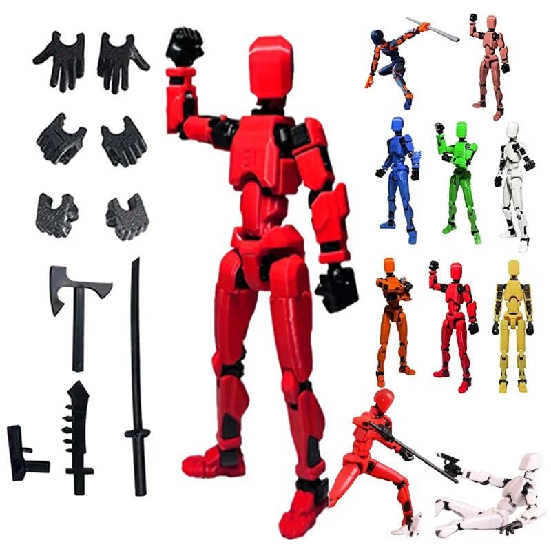 Multi-Jointed Action Figure with Accessories