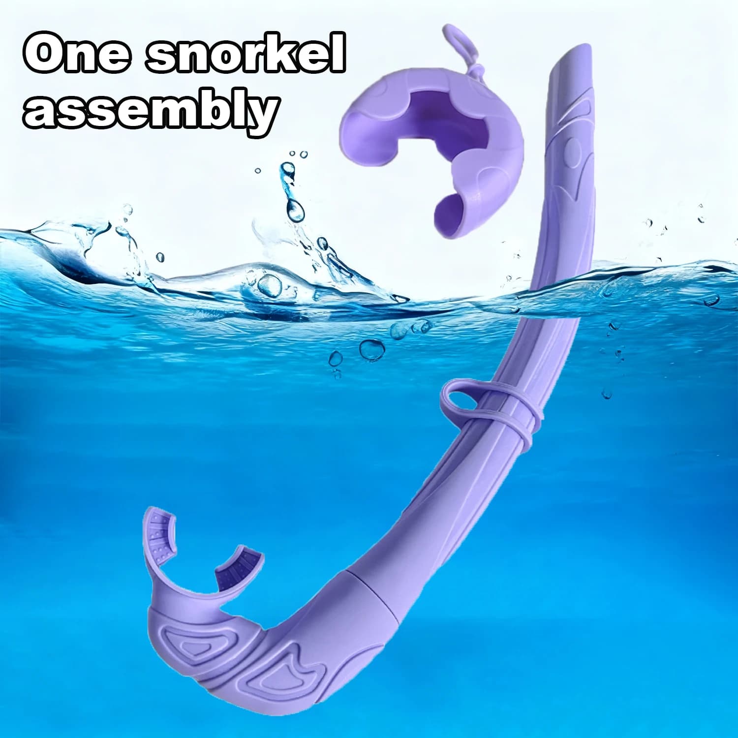 Retractable Soft Silicone Snorkel