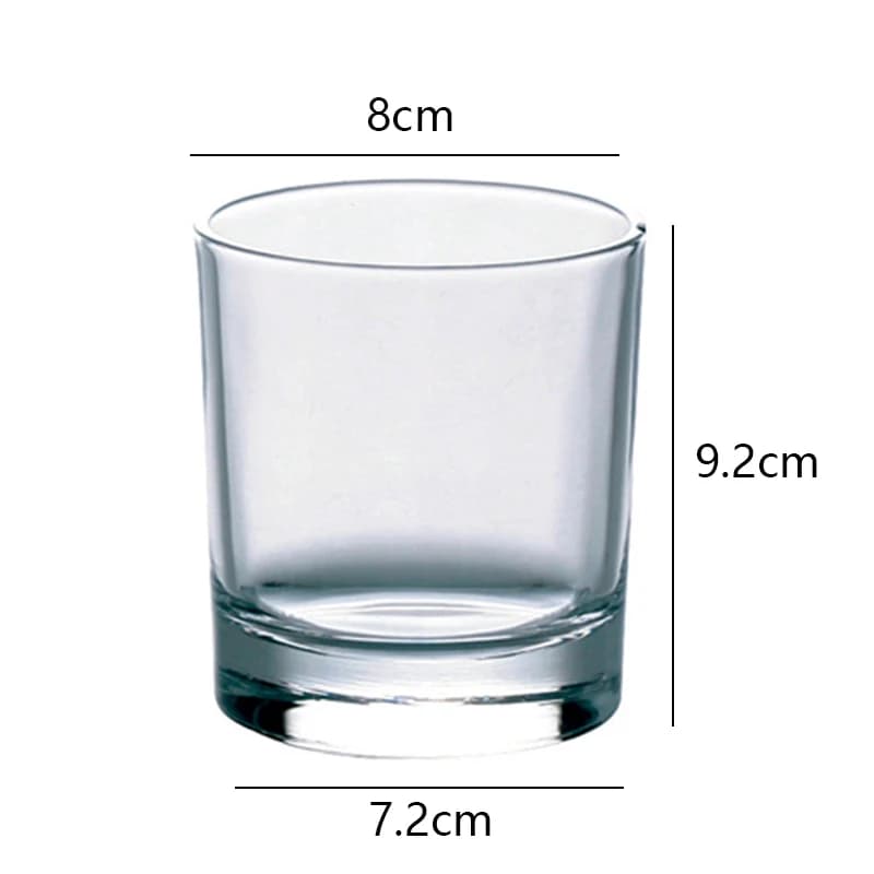 Clear Tumbler Glasses with Modern Lines 285ml