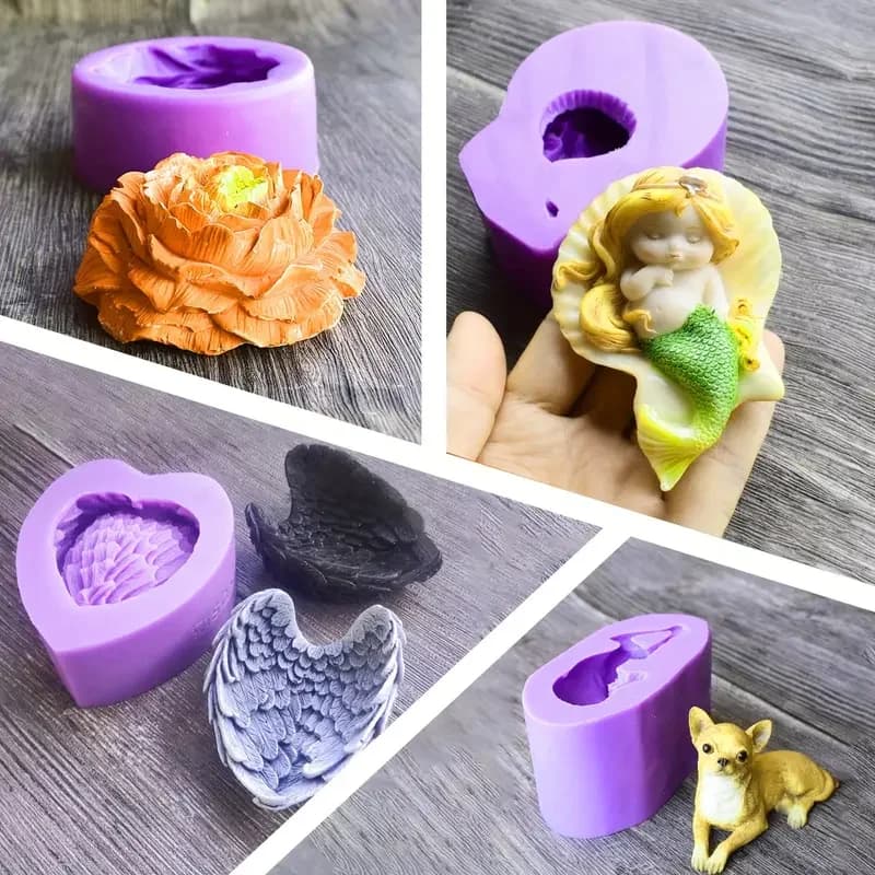 Silicone Mold Making Kit Silicone for Mold Making Highly Elastic Molding Silicone - Suitable for 3D Molds, Resin Molds