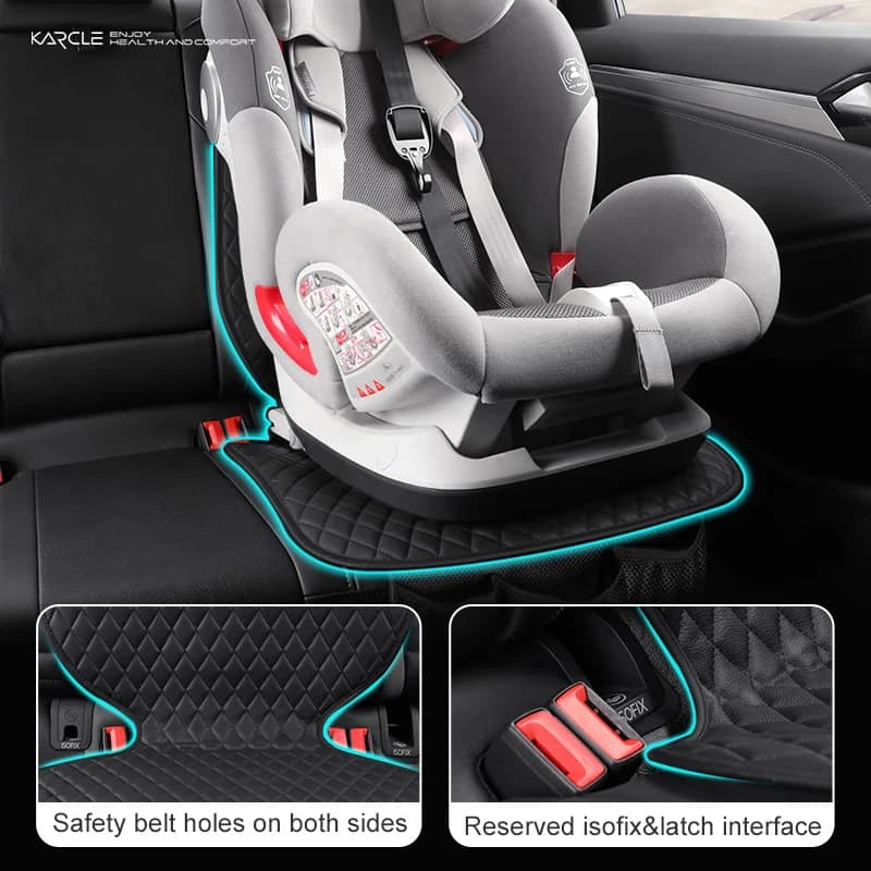 Car Seat Safety Protector Leather Pad