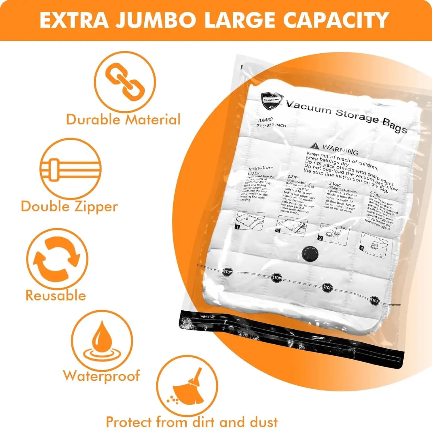 Vacuum Storage Bags Combo Set 20 Pack