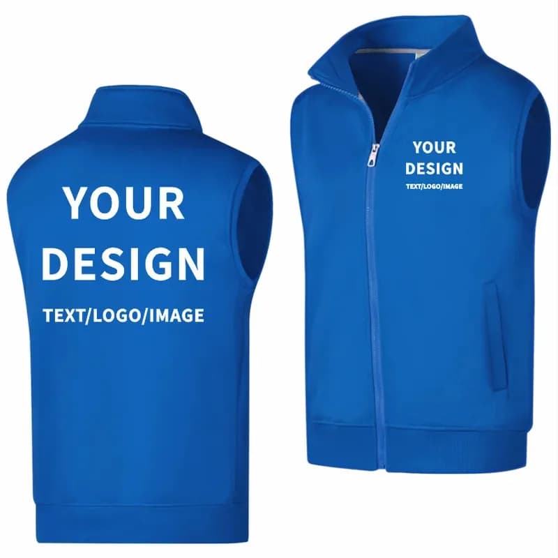 Monochrome Velvet Fleece Vest
