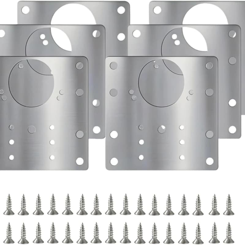Stainless Steel Hinge Repair Mounting Plate